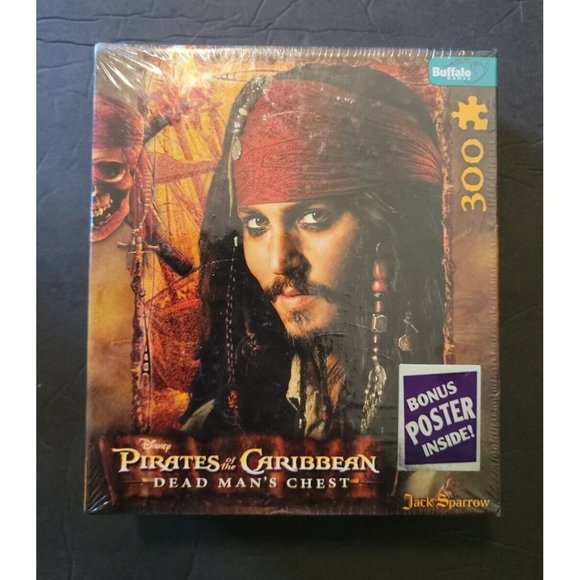 Jack Sparrow Pirates of the Caribbean 300 Piece Puzzle Disney Buffalo Games - Picture 1 of 2
